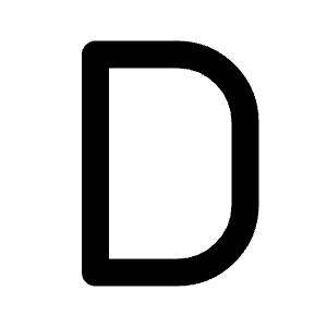 Letter D Icon from Tabler Line Set