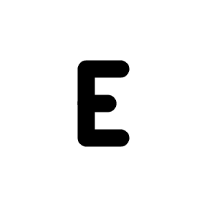 Letter E Small Icon from Tabler Line Set