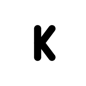 Letter K Small Icon from Tabler Line Set