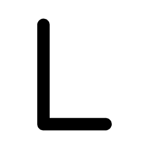 Letter L Icon from Tabler Line Set