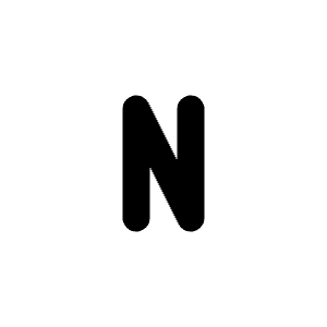Letter N Small Icon from Tabler Line Set