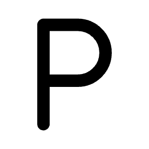 Letter P Icon from Tabler Line Set