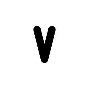 Letter V Small Icon from Tabler Line Set