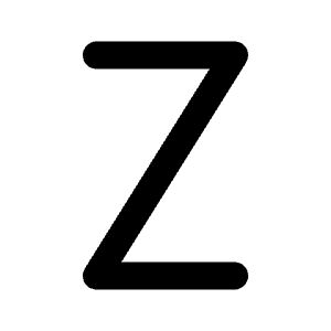 Letter Z Icon from Tabler Line Set