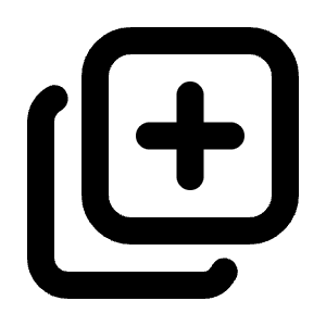 Library Plus Icon from Tabler Line Set