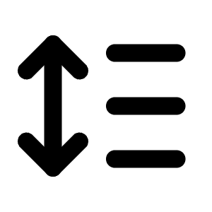 Line Height Icon from Tabler Line Set