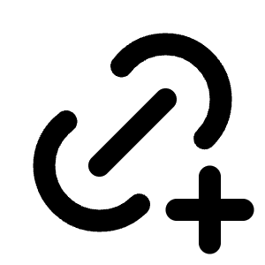 Link Plus Icon from Tabler Line Set