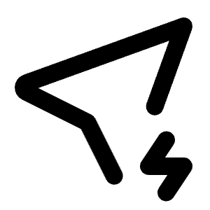 Location Bolt Icon from Tabler Line Set