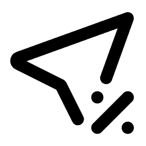 Location Discount Icon from Tabler Line Set
