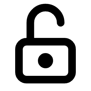 Lock Open Icon from Tabler Line Set
