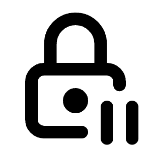 Lock Pause Icon from Tabler Line Set