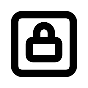 Lock Square Icon from Tabler Line Set