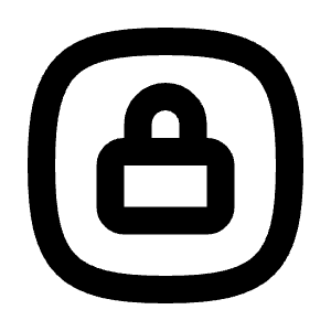 Lock Square Rounded Icon from Tabler Line Set
