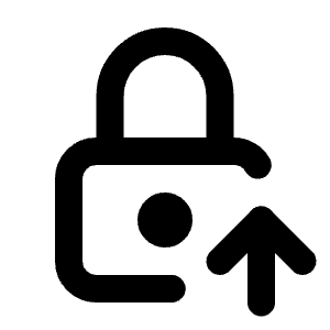 Lock Up Icon from Tabler Line Set