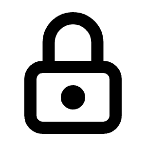 Lock Icon from Tabler Line Set