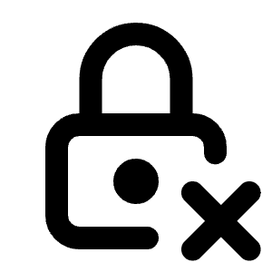 Lock X Icon from Tabler Line Set
