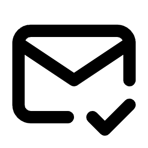 Mail Check Icon from Tabler Line Set