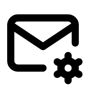Mail Cog Icon from Tabler Line Set