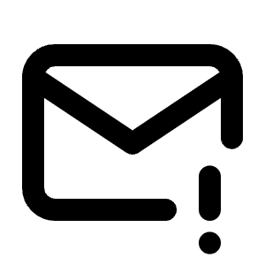 Mail Exclamation Icon from Tabler Line Set