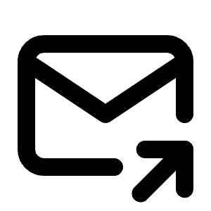 Mail Share Icon from Tabler Line Set