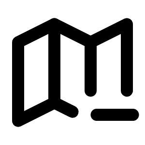 Map Minus Icon from Tabler Line Set