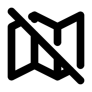 Map Off Icon from Tabler Line Set