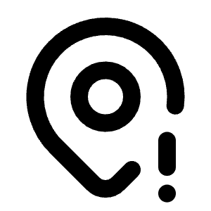 Map Pin Exclamation Icon from Tabler Line Set