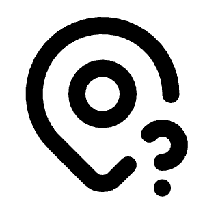 Map Pin Question Icon from Tabler Line Set