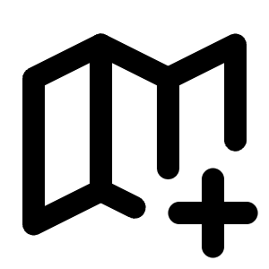 Map Plus Icon from Tabler Line Set