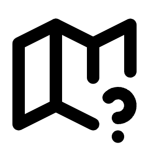 Map Question Icon from Tabler Line Set