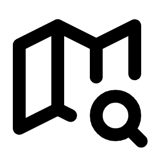 Map Search Icon from Tabler Line Set