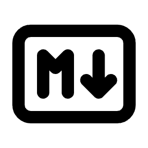 Markdown Icon from Tabler Line Set