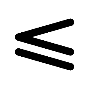 Math Equal Lower Icon from Tabler Line Set
