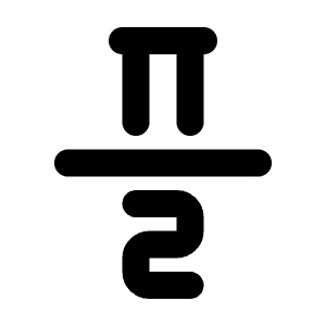 Math Pi Divide 2 Icon from Tabler Line Set