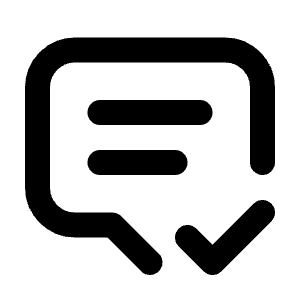 Message 2 Check Icon from Tabler Line Set