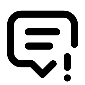 Message 2 Exclamation Icon from Tabler Line Set