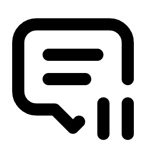 Message 2 Pause Icon from Tabler Line Set