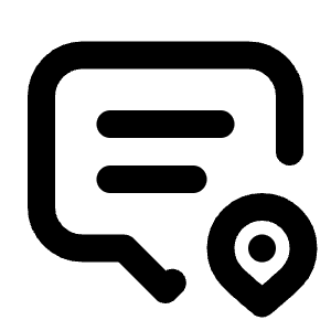 Message 2 Pin Icon from Tabler Line Set