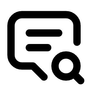 Message 2 Search Icon from Tabler Line Set