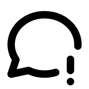 Message Circle Exclamation Icon from Tabler Line Set