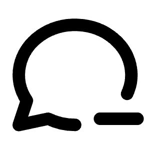 Message Circle Minus Icon from Tabler Line Set