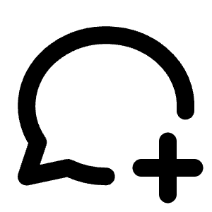 Message Circle Plus Icon from Tabler Line Set