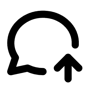 Message Circle Up Icon from Tabler Line Set
