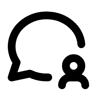 Message Circle User Icon from Tabler Line Set