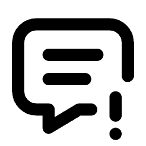 Message Exclamation Icon from Tabler Line Set