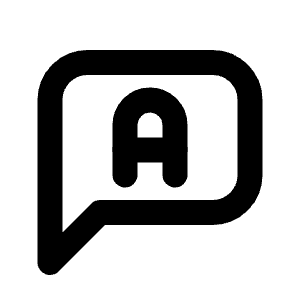 Message Language Icon from Tabler Line Set