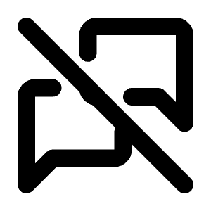 Messages Off Icon from Tabler Line Set
