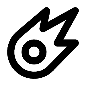 Meteor Icon from Tabler Line Set
