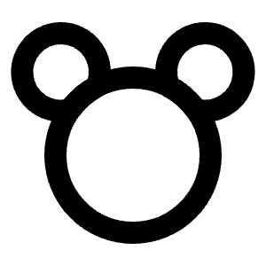 Mickey Icon from Tabler Line Set
