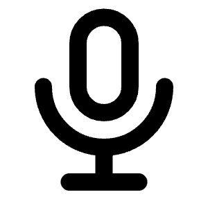 Microphone Icon from Tabler Line Set